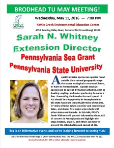 May 2016 Sarah Whitney Meeting Notice
